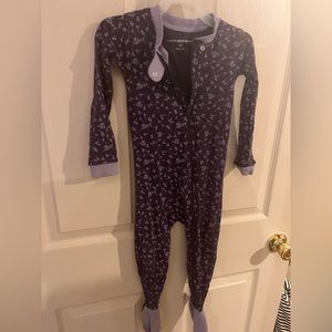 Burts Bees Baby- Footed Onsies- 12 & 24 mos- selling separate - Purple Flowers